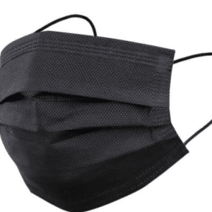 Face Mask 3 Ply-Loop (Black) 50's